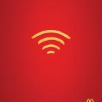 affiche publicitaire mc donald wifi