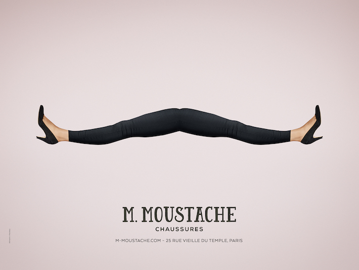 affiches M MOUSTACHE Mode Luxe