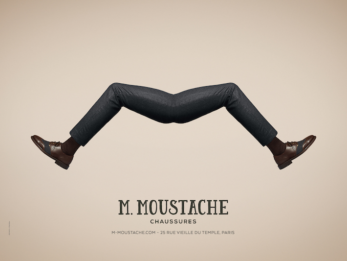 affiches M MOUSTACHE Mode Luxe 1