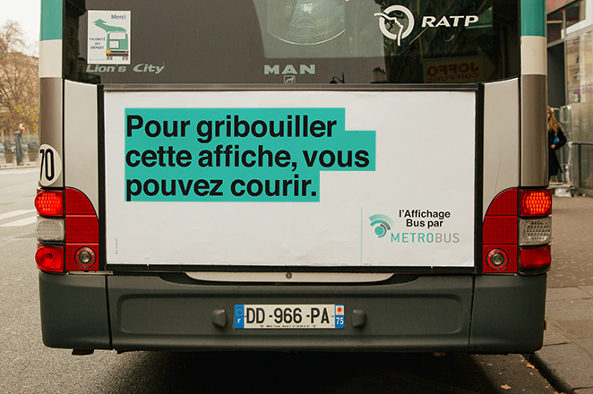 affiches Metrobus campagne RATP
